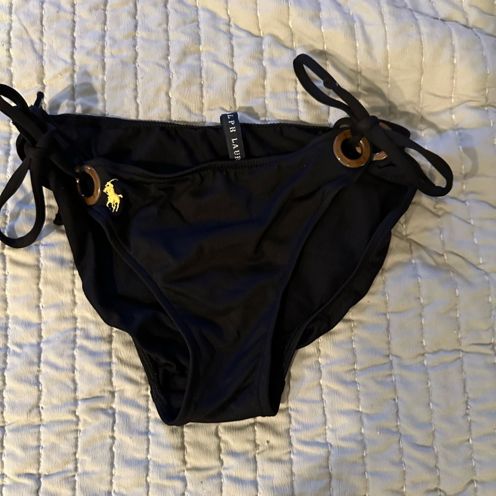 Ralph Lauren Black Bikini with Metallic Accents